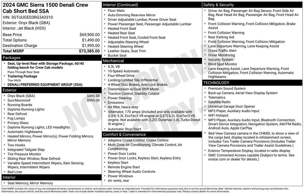 Certified 2024 GMC Sierra 1500 Denali AWD/4WD image 2