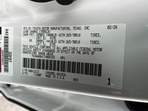 New 2026 Toyota Sequoia SR5 w/ SR5 Premium Package image 28