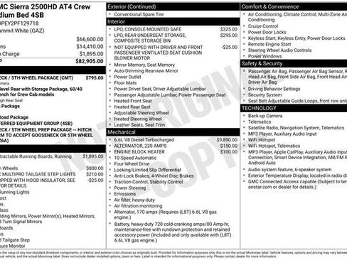 Certified 2023 GMC Sierra 2500 AT4 w/ Gooseneck/5TH Wheel Package AWD/4WD image 48