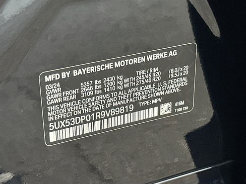 Certified 2024 BMW X3 xDrive30i w/ M Sport Package AWD/4WD image 36