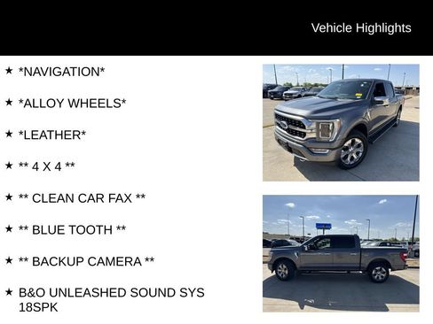 Used 2022 Ford F150 Platinum w/ Equipment Group 701A High AWD/4WD image 4