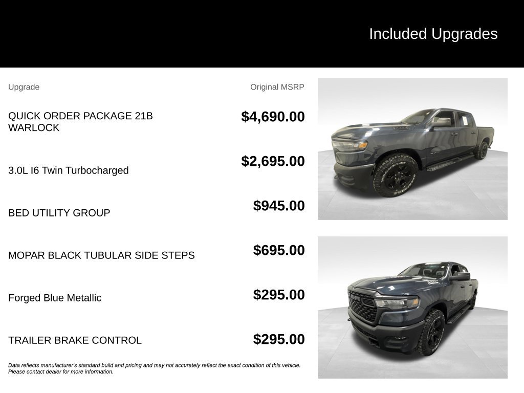 Used 2025 RAM 1500 Warlock AWD/4WD image 2