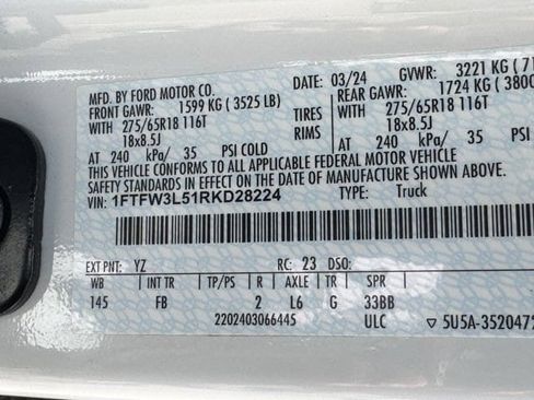Used 2024 Ford F150 XLT w/ Equipment Group 302A MID AWD/4WD image 36