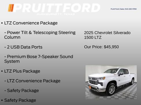 Used 2025 Chevrolet Silverado 1500 LTZ w/ Technology Package image 13