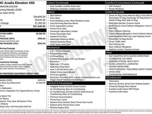 Used 2024 GMC Acadia Elevation w/ Black Edition image 3