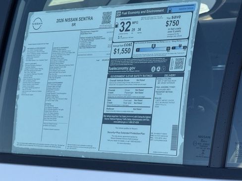 New 2026 Nissan Sentra SR w/ Floor Mat Package FWD image 35