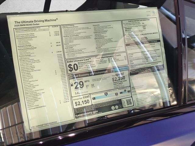 New 2026 BMW M340i RWD image 16