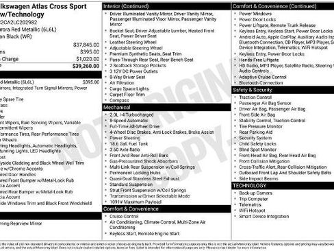Used 2020 Volkswagen Atlas Cross Sport SE AWD/4WD image 35