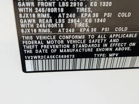 Used 2019 Volkswagen Atlas SE FWD image 30