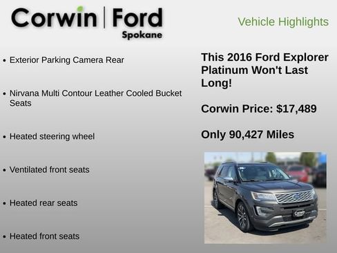 Used 2016 Ford Explorer Platinum AWD/4WD image 12