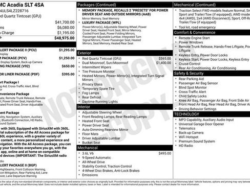 Used 2020 GMC Acadia SLT w/ Driver Alert Package II AWD/4WD image 3