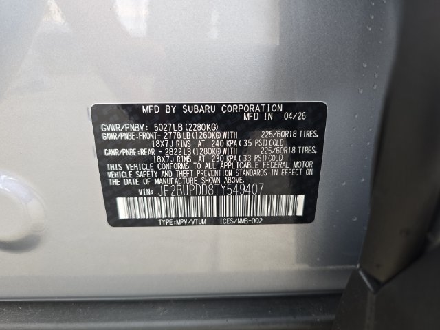 New 2026 Subaru Outback Limited AWD/4WD image 29