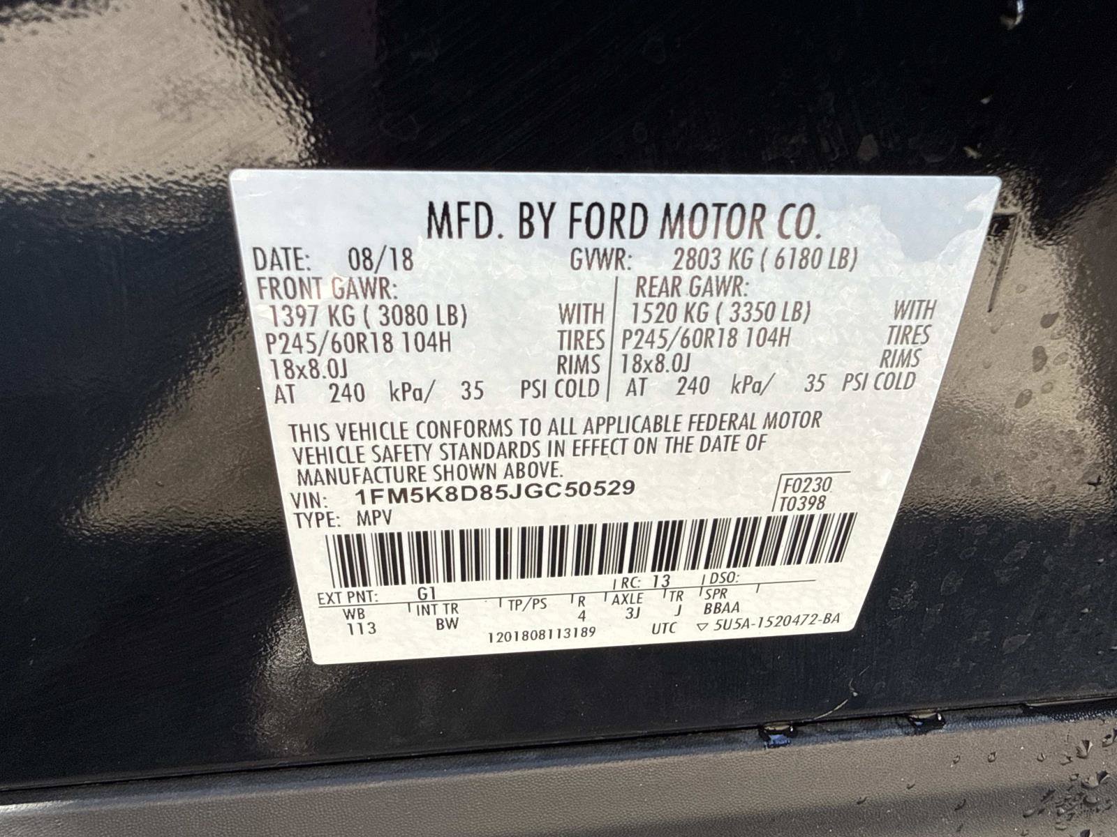 Used 2018 Ford Explorer XLT w/ Equipment Group 202A AWD/4WD image 37