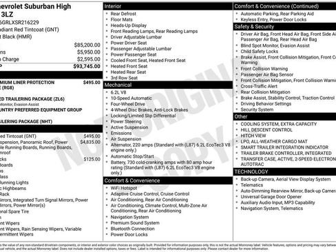 Used 2025 Chevrolet Suburban High Country AWD/4WD image 4