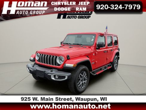 Used 2024 Jeep Wrangler Unlimited Sahara w/ Safety Group AWD/4WD image 1
