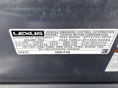 Used 2022 Lexus RX 450h AWD w/ Premium Package image 31