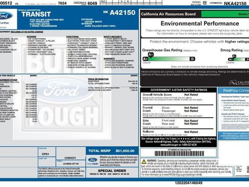 Used 2022 Ford E-Transit Medium Roof RWD image 53