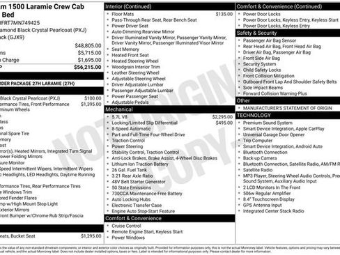 Used 2021 RAM 1500 Laramie AWD/4WD image 39