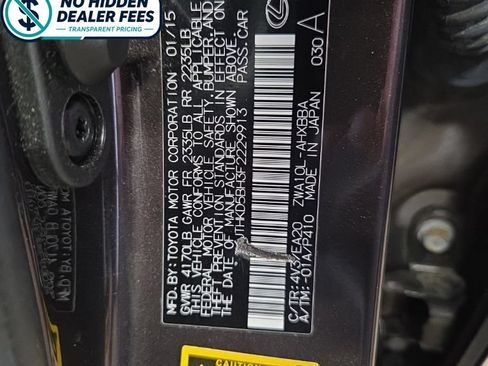 Used 2015 Lexus CT 200h w/ Seat Comfort Package FWD image 27