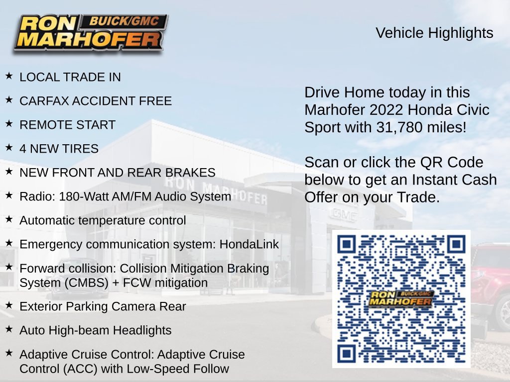 Used 2022 Honda Civic Sport image 13