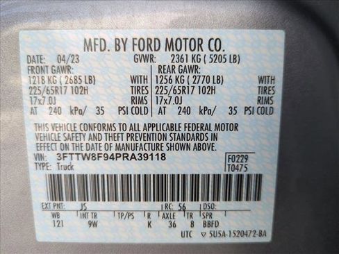 Used 2023 Ford Maverick XL w/ Equipment Group 100A Standard image 23