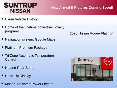 Used 2026 Nissan Rogue Platinum w/ Platinum Premium Package image 3