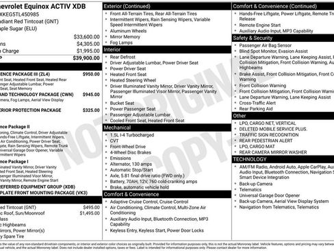 Used 2026 Chevrolet Equinox ACTIV w/ Convenience Package III FWD image 38
