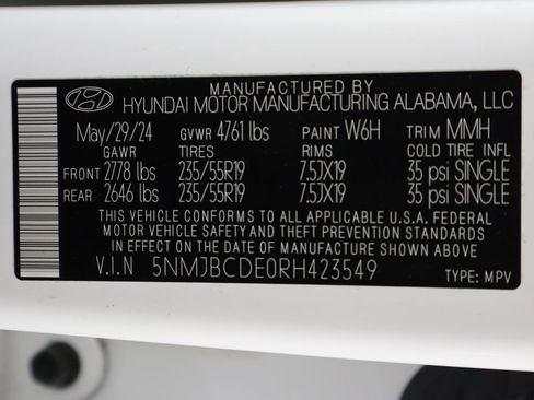 Certified 2024 Hyundai Tucson SEL AWD/4WD image 43