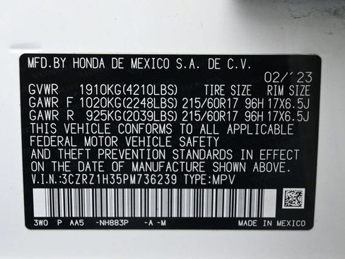 Used 2023 Honda HR-V LX image 9