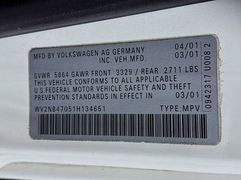 Used 2001 Volkswagen Eurovan MV image 31