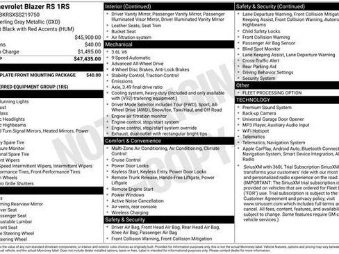 Used 2025 Chevrolet Blazer RS AWD/4WD image 7
