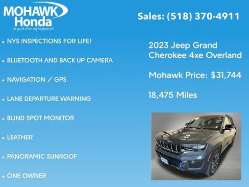 Used 2023 Jeep Grand Cherokee Overland w/ Luxury Tech Group IV AWD/4WD image 7