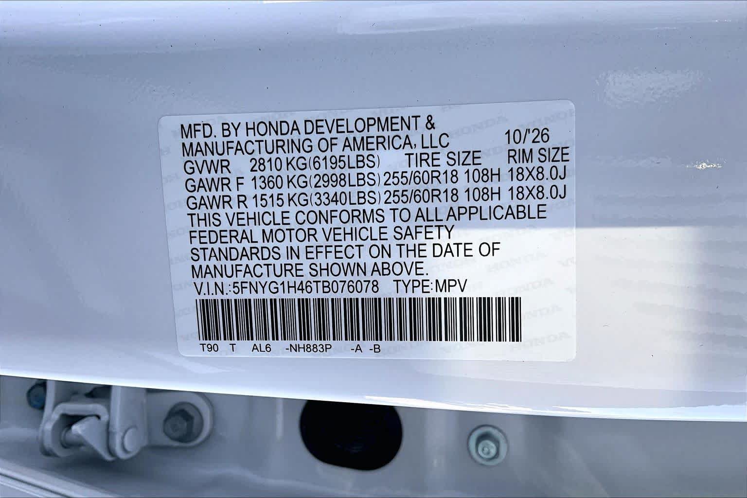 New 2026 Honda Pilot EX-L image 21