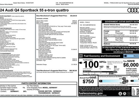 Used 2024 Audi Q4 e-tron Premium Plus w/ Premium Plus image 3