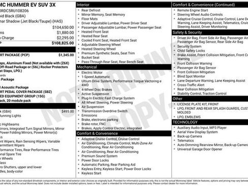 Used 2024 GMC Hummer EV 3X w/ LPO, Sport Package image 35