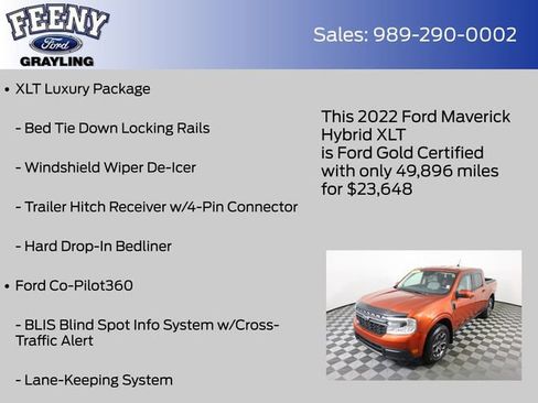 Used 2022 Ford Maverick XLT w/ XLT Luxury Package image 13