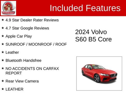 Used 2024 Volvo S60 B5 Core image 4
