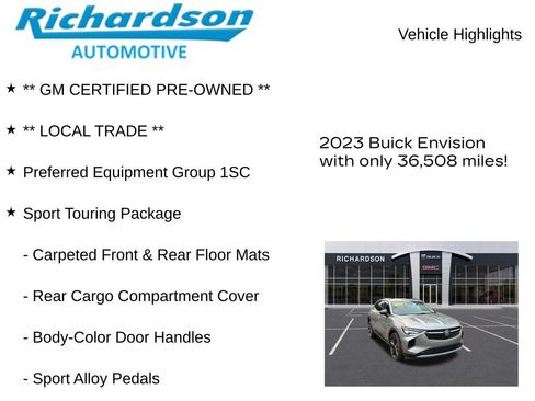 Used 2023 Buick Envision Preferred w/ Sport Touring Package AWD/4WD image 11