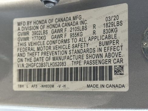 Used 2020 Honda Civic EX image 23