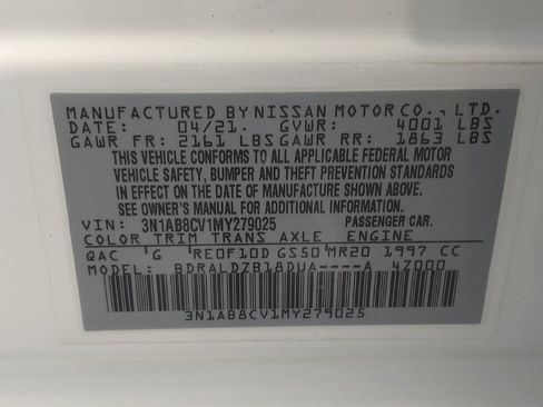 Used 2021 Nissan Sentra SV FWD image 33