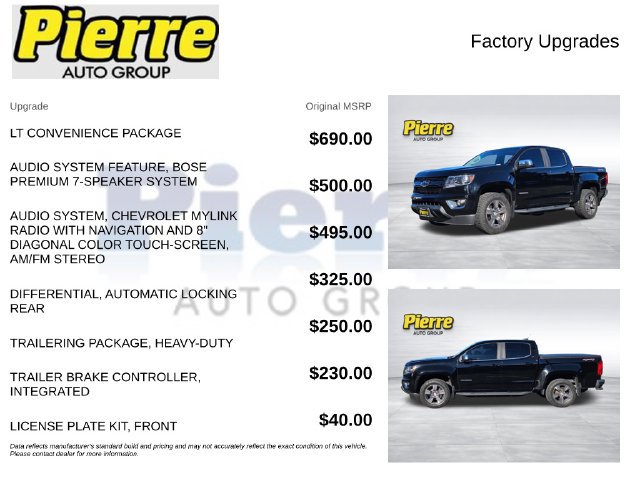 Used 2017 Chevrolet Colorado LT w/ LT Convenience Package AWD/4WD image 13