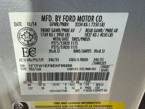 Used 2014 Ford F150 FX4 w/ Equipment Group 402A Luxury image 52