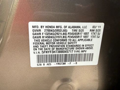 Used 2011 Honda Pilot EX-L image 34