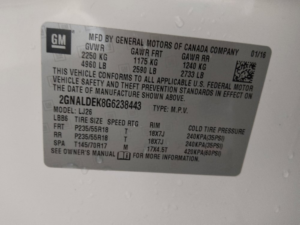 Used 2016 Chevrolet Equinox LTZ w/ Enhanced Convenience Package FWD image 33