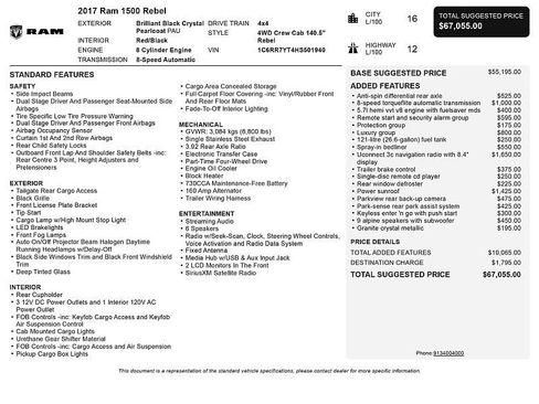 Used 2017 RAM 1500 Rebel w/ Luxury Group image 2