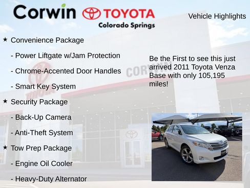 Used 2011 Toyota Venza AWD w/ Convenience Pkg image 4