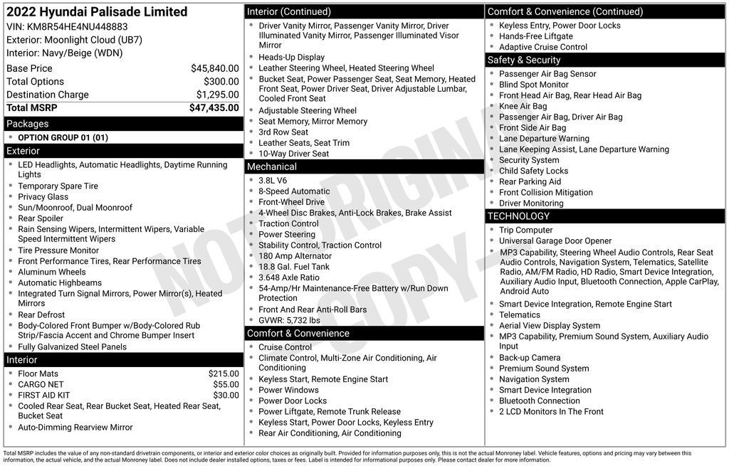 Used 2022 Hyundai Palisade Limited FWD image 4