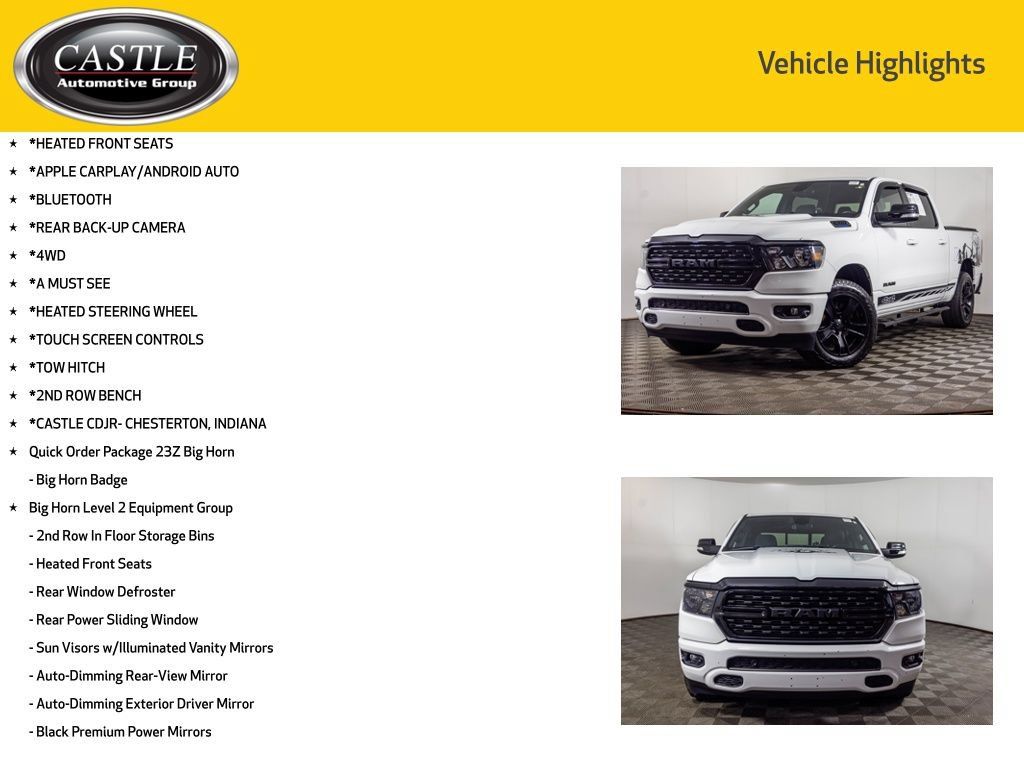 Used 2022 RAM 1500 Big Horn AWD/4WD image 3