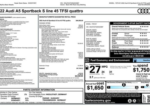 Used 2022 Audi A5 2.0T Premium Plus w/ Premium Plus image 4