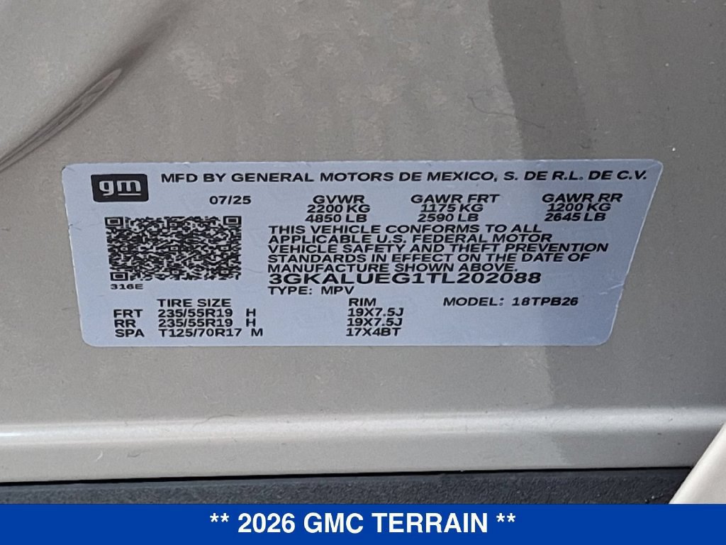 Used 2026 GMC Terrain Elevation w/ Black Edition AWD/4WD image 35